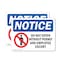 Signmission Do Not Enter Without Permit And Escort OSHA Notice Sign, Plastic, 10in W x 7in L, 2PK OS-2PACK-NS-P-710-L-15450 - alternate 1